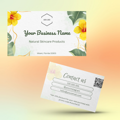 Business Card Template- Floral